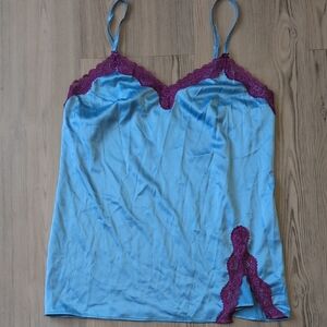 Vintage Victoria's Secret Tease Blue Sleep Cami
